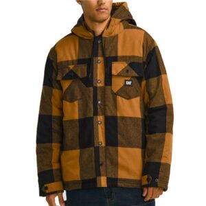 CAT® Workwear Hooded Flannel Shirt Jacket